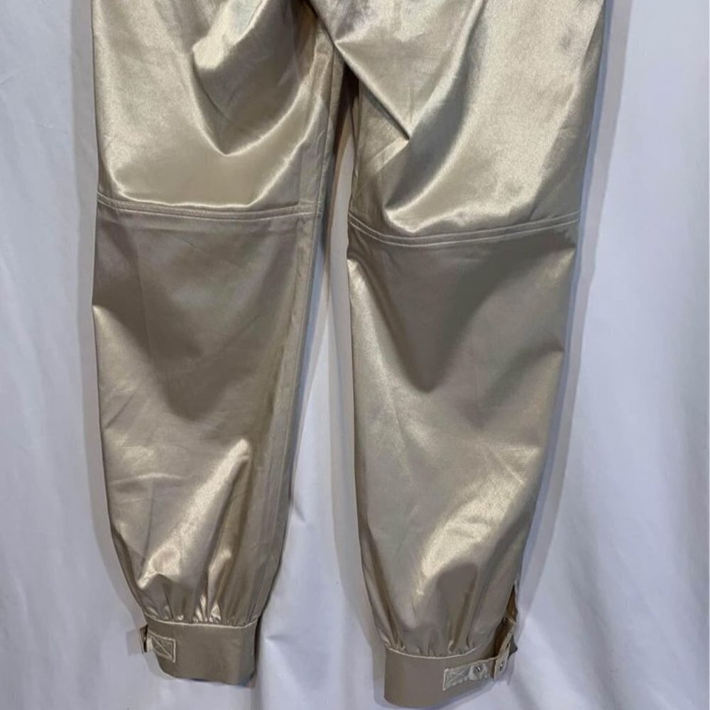 Woman’s satin pants. Champagne colour. Unique ankle design. Size … - Picture 8 of 8